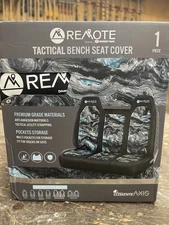 New Mossy Oak Remote Tactical Camo 40/60 Split Bench Seat Cover - 1 Piece Blue