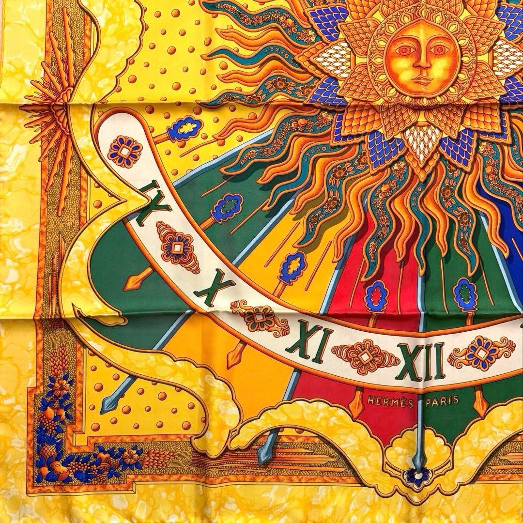 DUTY PAID HERMES Carre 90 GLORIA SOLI Silk Scarf Women Auth View 4