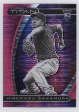 2021 Panini Chronicles Titan Pink Pulsar Prizm Hirokazu Sawamura #23 1i72