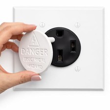 Receptacle Outlet Safety Plug Cover Designed to Fit 125V/220V-250V/277V WHITE