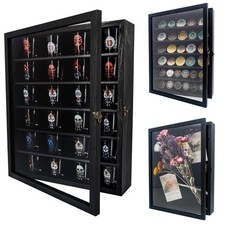 Shadow Box Frame Display Case 12x16 with Removable Shelves, Deep Memory Box T...