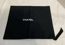 Chanel Black Dust Bag “14 X 16 ” Drawstring Storage Pouch- NEW