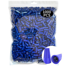 1000 Pcs Electrical Wire Connectors Nuts, Blue Screw 22-14 AWG Blue ,