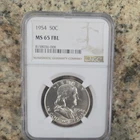 1954 Franklin Half Dollar NGC MS65FBL