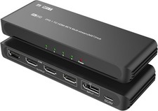 DisplayPort DP to HDMI MST Hub Splitter for 4 Monitors, 8K 60Hz Extended Display