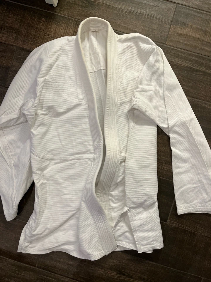 Jiujitsu Judô Kimono Gi Unbranded White Size A3 Jacket And Pant - Image 4 of 4