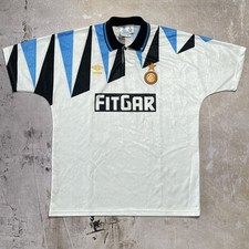 Vintage Inter Milan Fitgar 1991-1993 Away Jersey Football Shirt Umbro Large