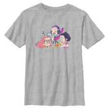 Boy's KPop Demon Hunters Chibi Girls Playing T-Shirt
