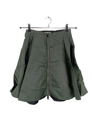 CHRISTIAN DIOR High Waist Rock Damen Rock Gr. DE 32 khaki Casual-Look