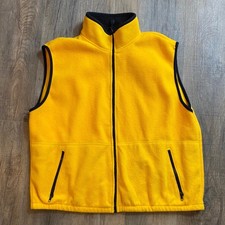 Timberline Colorado Outerwear Yellow Fleece Vest Mens XXL Made in USA Full Zip
