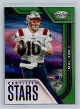 2022 Panini Certified #CS-8 Mac Jones Certified Stars Mirror Green #/5