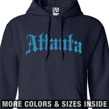 Atlanta Thug HOODIE | Hooded ATL Hotlanta Old English Gothic Sweater Sweatshirt