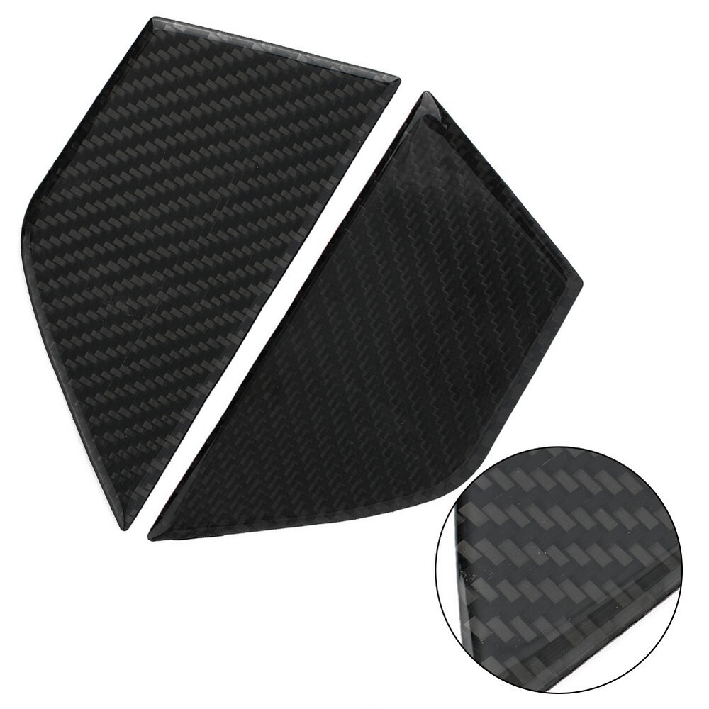 Practical Panel Trim Stickers Fitting 2PCS Accessories Carbon Fiber Real