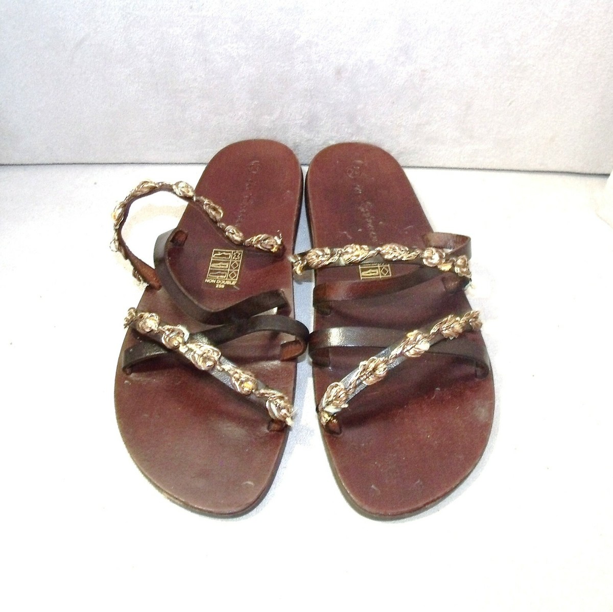 IN EXTENSO /mules sandales brides brodé florale pointure 39