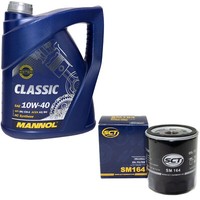 MotoröL Set 10W-40 5 Liter + ÖLfilter SM 164 FüR Land Rover Reelander Discovery