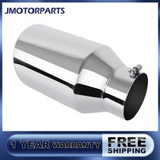 5 Inlet 8 Outlet 15 Length Stainless Steel Car Diesel Exhaust Tip Clamp On