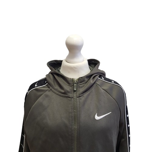 Nike Green Sports Track Jacket/Top Hooded Full Zip Boys Size M CC322 - Picture 3 of 5