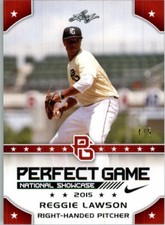 REGGIE LAWSON 2015 Leaf Perfect Game NIKE All-American SHOWCASE RED Rookie #/5