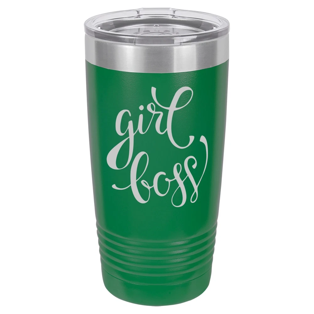 Tumbler 20oz 30oz Travel Mug Cup Vacuum Insulated Stainless Steel Girl Boss