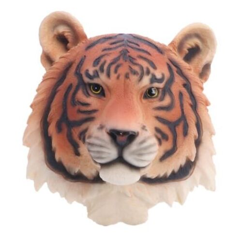 VOSAREA Animal Head Wall Decor Resin Tiger Head Statue Tiger Head Wall