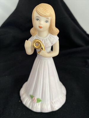 Vintage ENESCO ''Growing Up Birthday Girls'' - Age 9 Blonde Figurine 1982