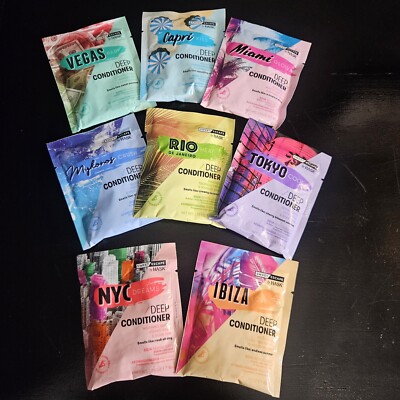 Hask Sweet Escape ''Around The World'' Deep Conditioner Set 8 Pc New RARE FIND!