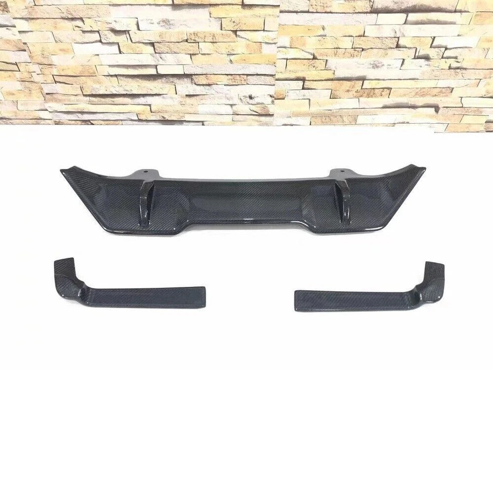Labio difusor de parachoques trasero de fibra de carbono para BMW F44 M235i 2020-2024 Foto 3 de 4
