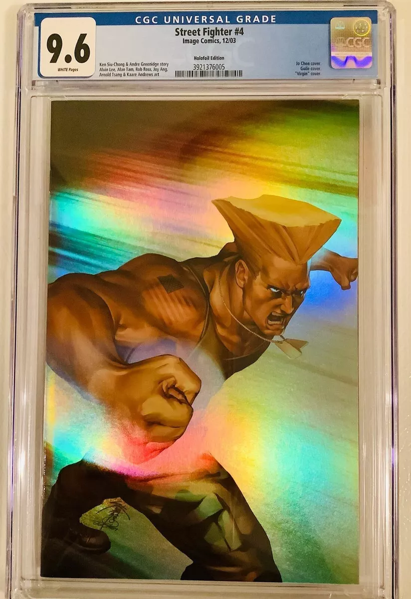 🔴 Street Fighter #4 Virgin Holofoil Edition Guile Variant CGC 9.6