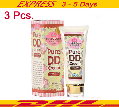 3X Jellys Pure DD Cream Lotion Sunscreen SPF100 PA++ Brighten White Perfect Skin