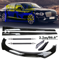 Front Bumper Spoiler Body Kit Side Skirtstrutfor Bentley Flying Spur Glossy