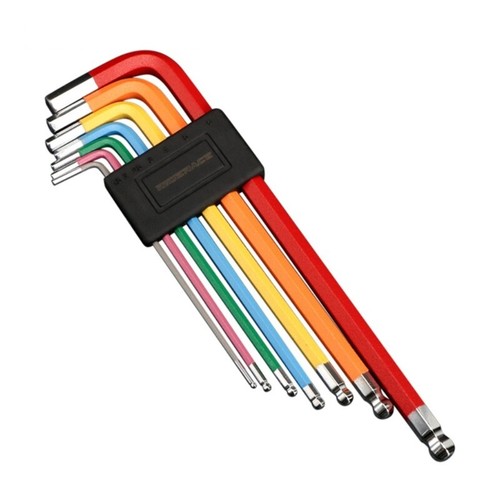 7 Piece Long Ball End Hexagon Allen Key Set 1.5 6mm Hex Key for Bicycles - Imagen 5 de 8
