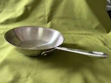 NICE 8” EMERIL LAGASSE CHEFS PAN STAINLESS STEEL COPPER CORE BASE FRYING SAUTE