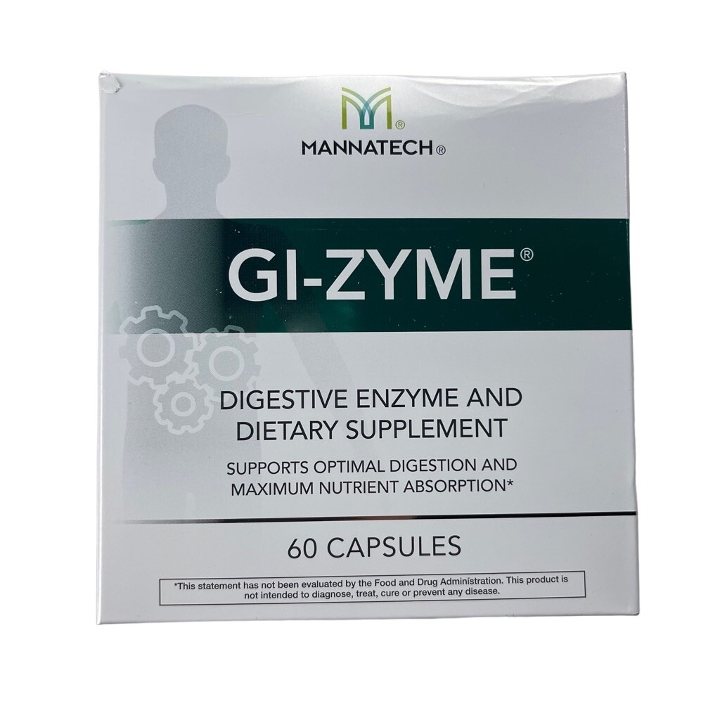 Mannatech GI-Zyme 60 Capsules Support Digestion EXP 10/2025 [#4637]