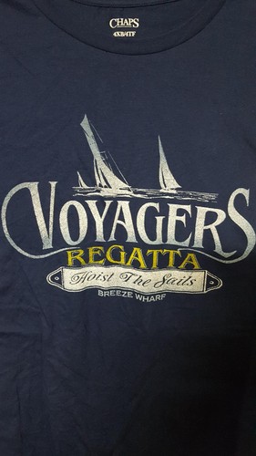 Chaps T-Shirt Men Blue Orange Gray Cotton Size S M XL 2X 3X 4X New w/Tag - Picture 21 of 28
