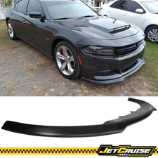 Fits 15-23 Dodge Charger SXT Ikon Style Front Bumper Lip Splitter Unpainted PP