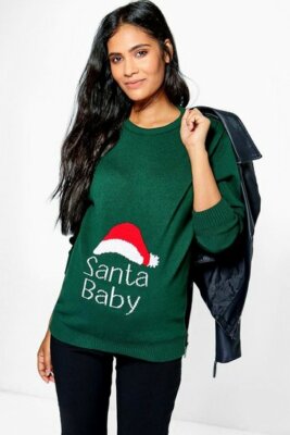 santa baby christmas jumper