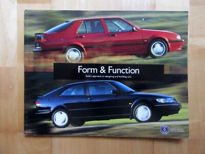 Broschüre, Prospekt, SAAB FORM & FUNCTION, 96 Seiten, 1995, TOP ZUSTAND