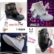 SCARPE DONNA ZEPPA INTERNA PLATFORM SNEAKERS SPORTIVE  vv