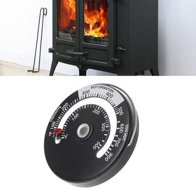 Household Fireplace Flue Pipe Thermometer Temperature Gauge Stove