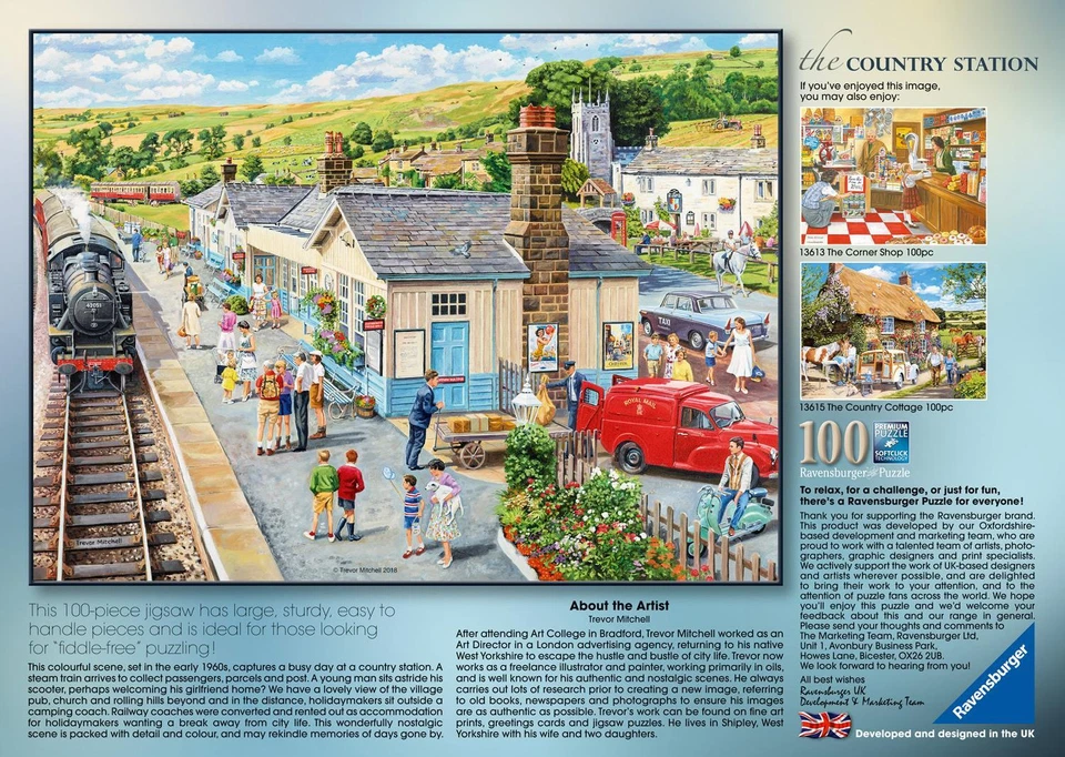 Ravensburger The Country Station Jigsaw Puzzle (100 XXL Extra Large Pieces) - Image 3 of 3