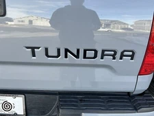 BLACK Tailgate Insert Letters Decal Vinyl Stickers for Toyota Tundra 2014-2021