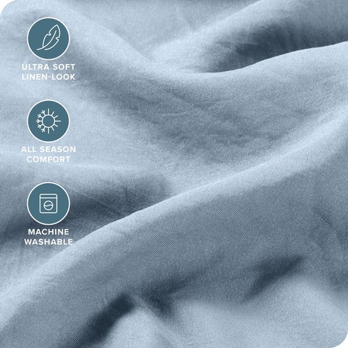 Bare Home Ultra-Soft Washed Microfiber Sheet Set - Bild 13 von 74