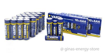 SET Varta Batterie Industrial Pro 20 AA + 20 AAA 1,5V Mikro Mignon 