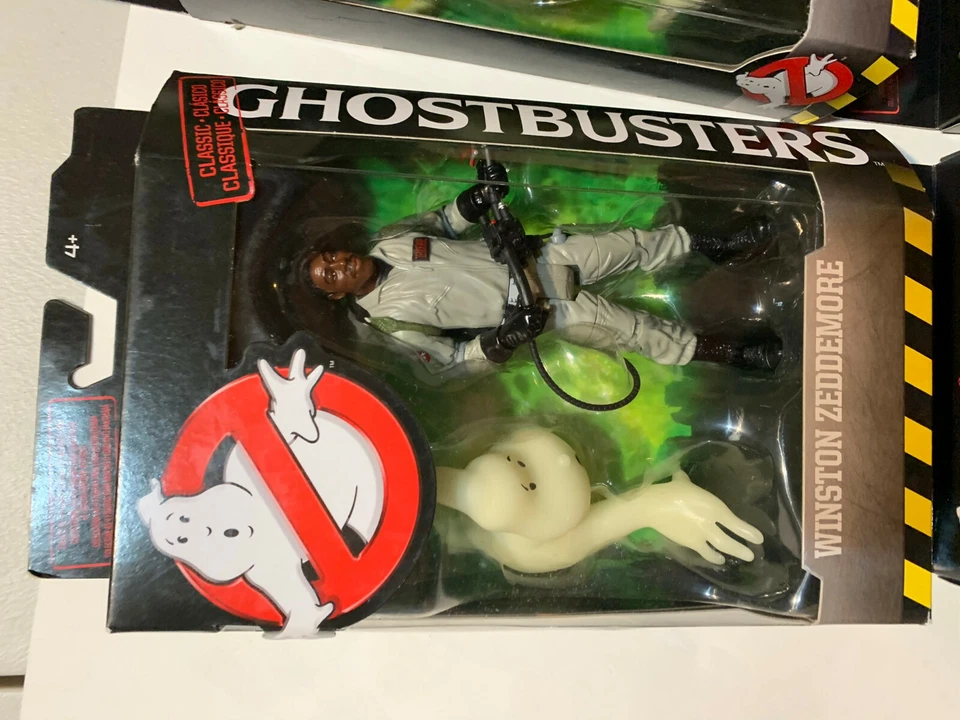 LOTE CONJUNTO DE 4 FIGURAS DE ACCIÓN Mattel Classics Ghostbusters con logotipo BAF Ghost IGON Foto 2 de 4