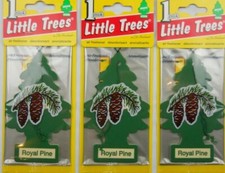 Air Freshener Car Truck Auto Little Trees "Royal Pine Fragrance" Lot of 3 