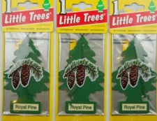 Air Freshener Car Truck Auto Little Trees  "Royal Pine Fragrance" (Lot of 3)