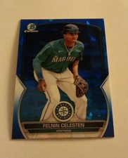 2023 Bowman Chrome Sapphire Prospects Image Variation SSP Felnin Celesten XRC