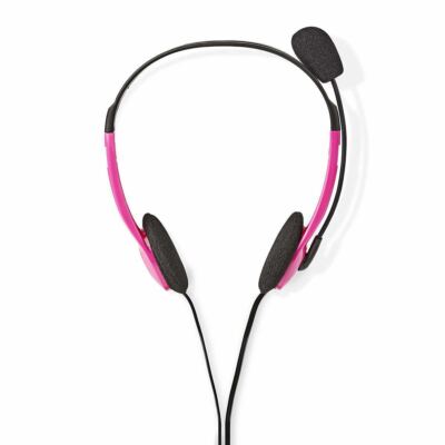 basicXL Headset On-ear 2x 3.5 Mm Built-in Microphone Pink for sale 