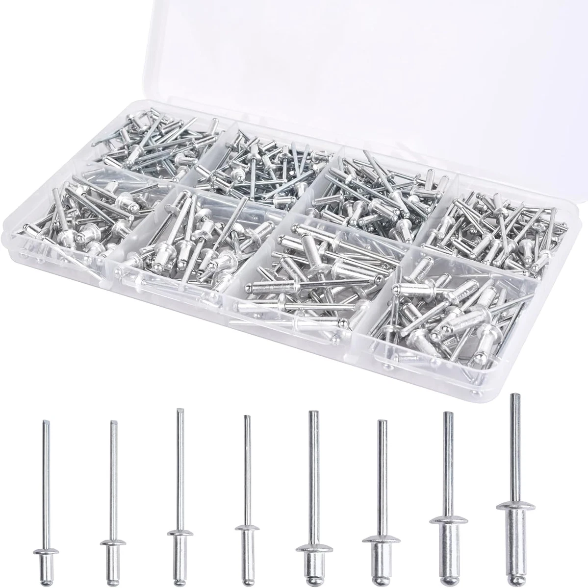 Arrow Fastener RSS1/8 Remaches Cortos De Acero 1/8 Pulgadas, Paquete De