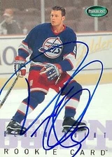 Deron Quint autographed Hockey Card (Winnipeg Jets) 1996 Parkhurst #269